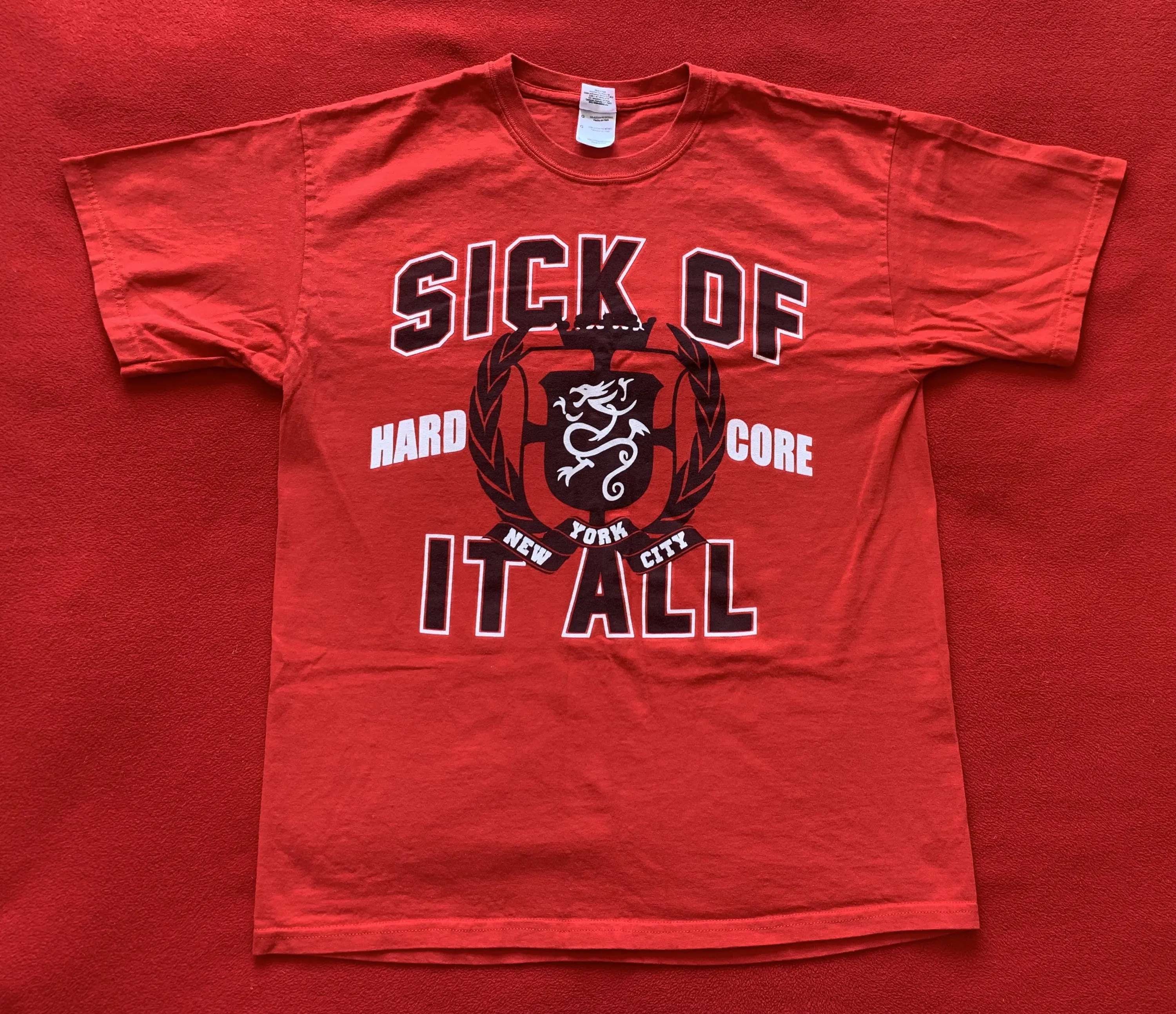 Sick of it all Rare new vintage Built to last Men s Size L 1997 T Shirt