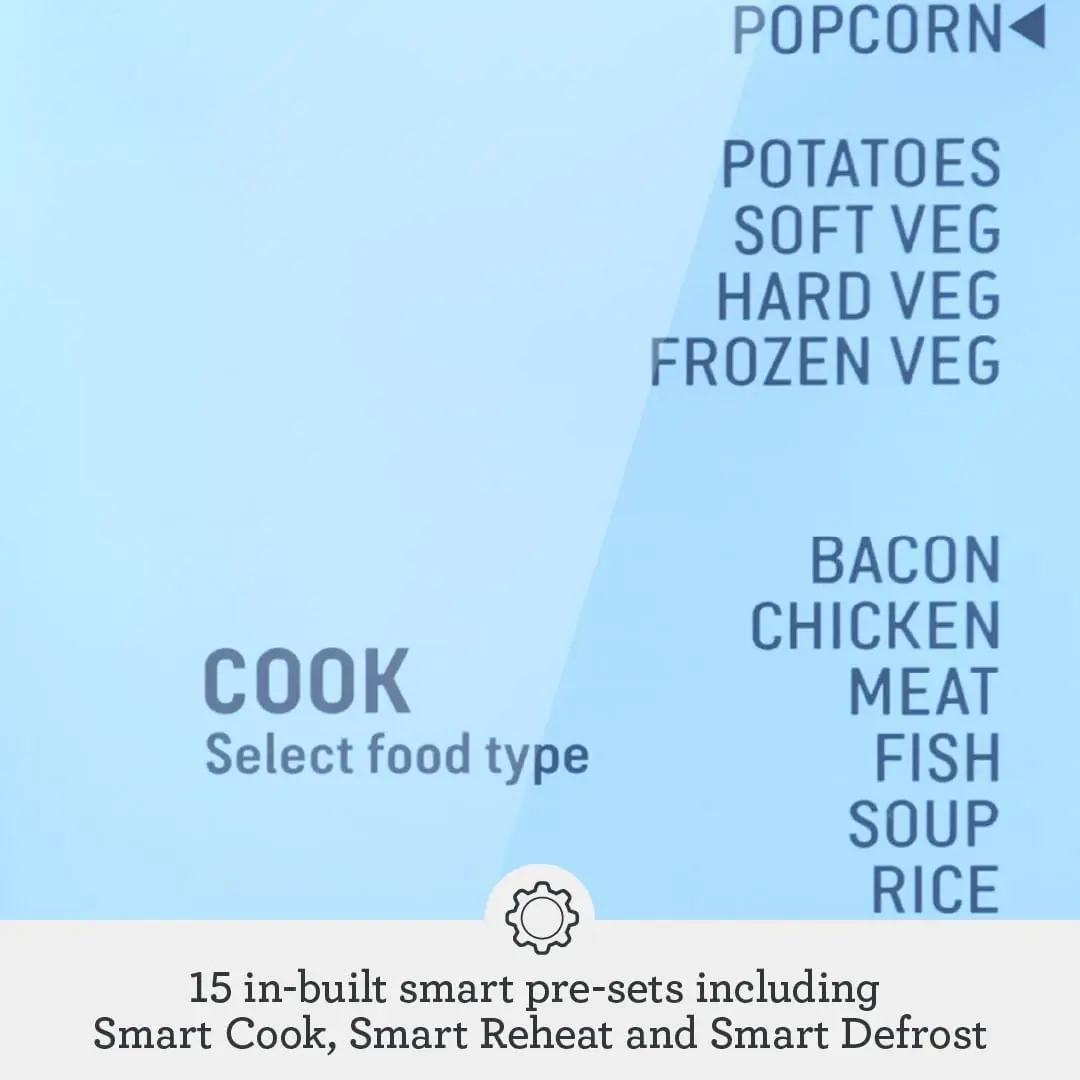 Smooth Wave countertop Microwave Oven, Brushed Stainless Steel,Reheat Favorites Like Pizza Slices With Ease