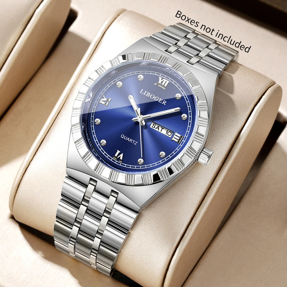 ساعة رجالية فاخرة بحزام من الف - مراجعة Luxury Watch Organizer For Men وسعره