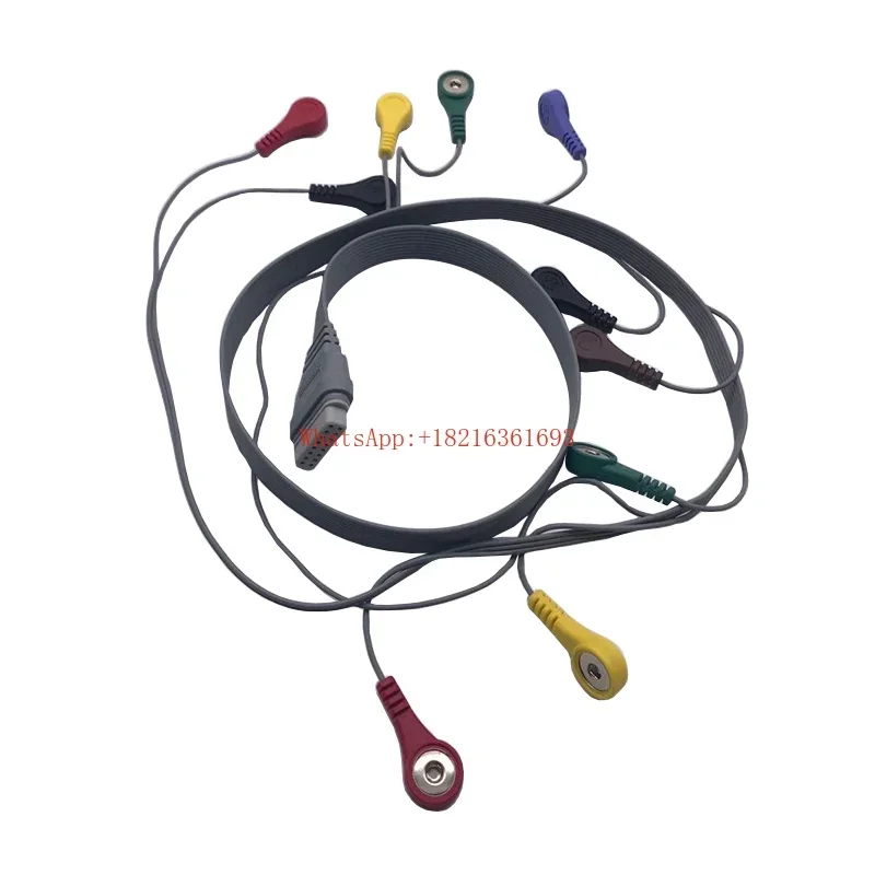2026GOOD Dynamic ECG Lead Cable, 16 Pins, 10 Pieces, Accessory SE-2003SE-2012