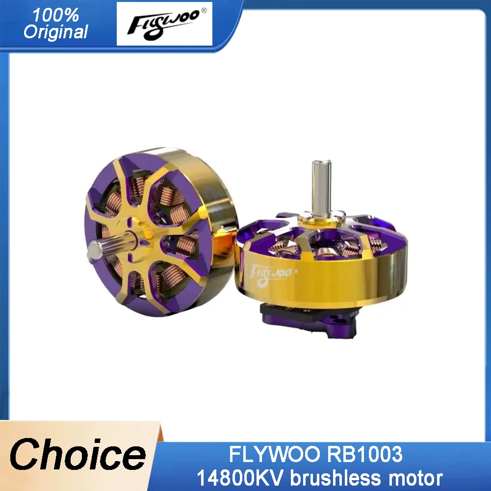 

FLYWOO RB1003 14800KV Brushless Motor (2.8g, 1S) - High-Efficiency, Stable Control for Whoop/Toothpick Drones