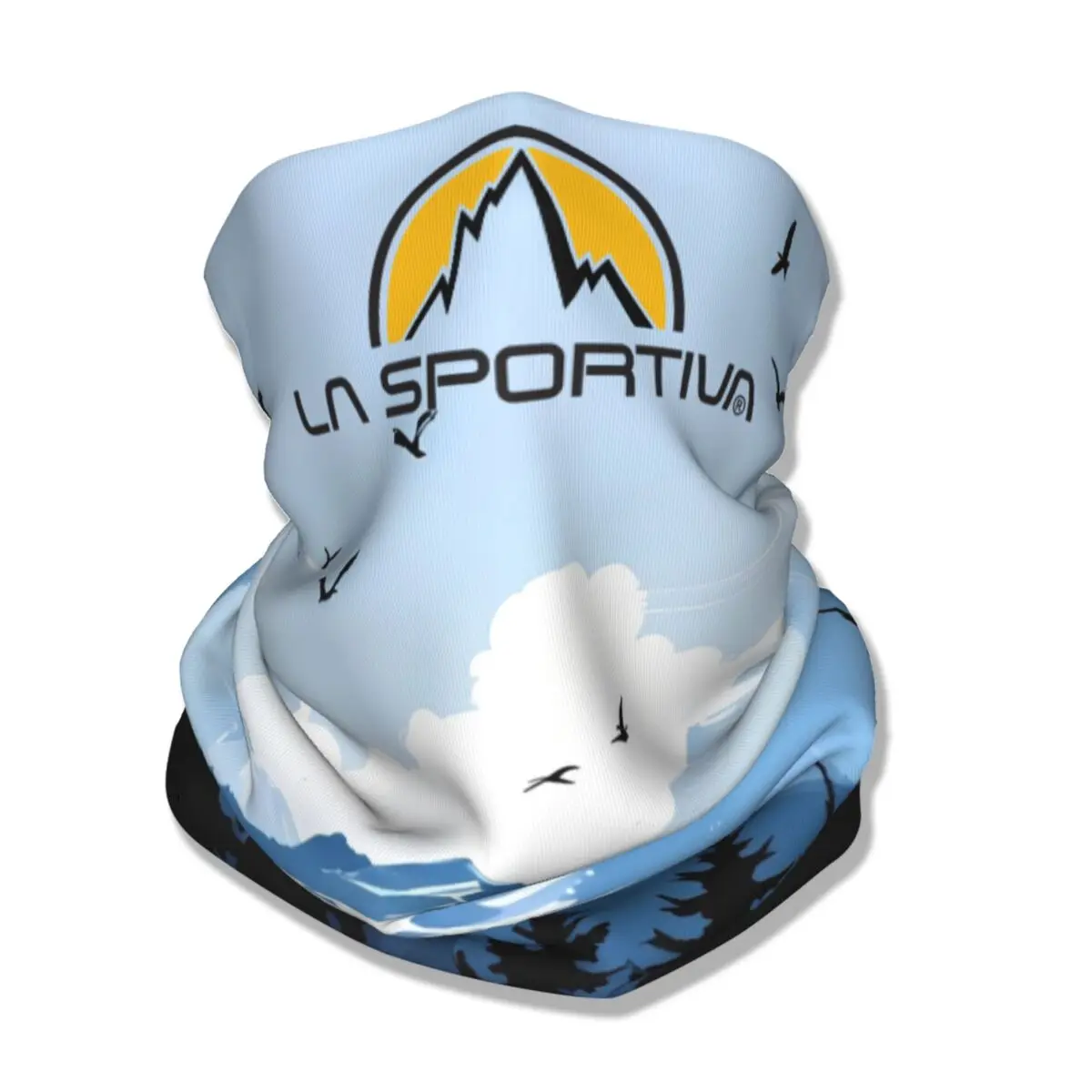 La Sportiva Logo Bandana غطاء الرقبة المطبوع أقنعة الوجه وشاح دافئ ركوب الدراجات المشي لمسافات طويلة للجنسين الكبار تنفس