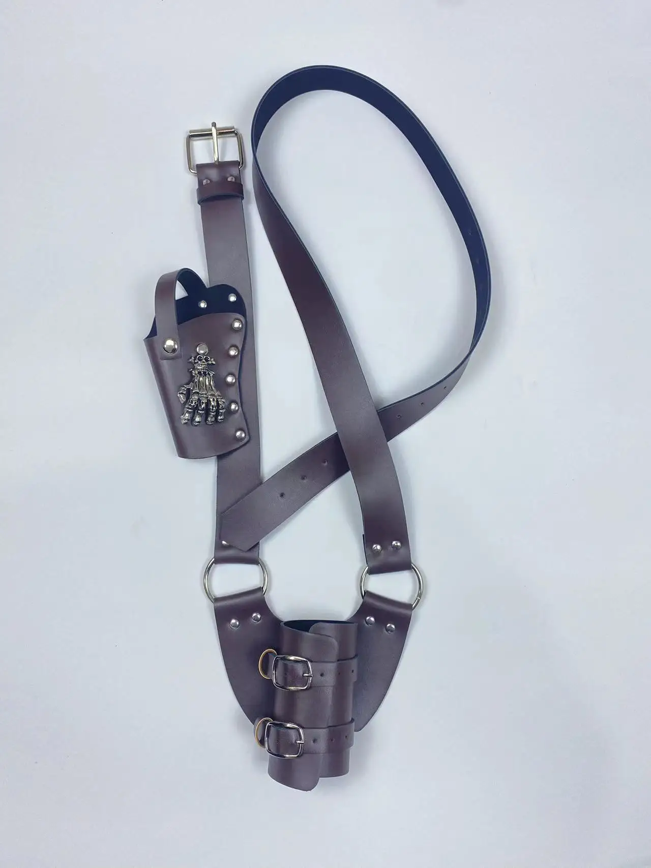 Schultergurt, verstellbar, Schwert, Pistolenhalter, Scheide, Scheide, Frosch, Lederrüstung, Pirat, Halloween, Kostüm, Rapier, mittelalterliches Holster – Detail 4