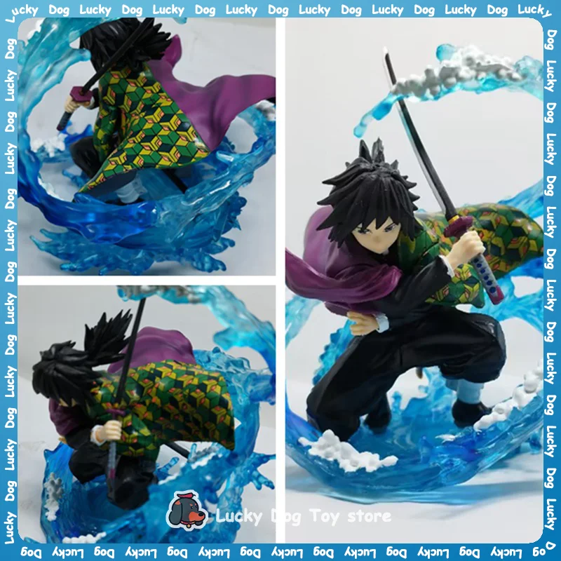 

17cm Anime Demon Slayer Figure Demon Slayer Water Breath Tomioka Giyuu Pvc Action Figure Collectible Model Toys Surprise Gift