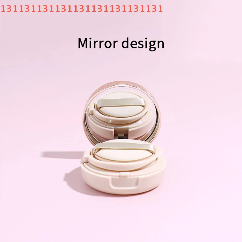 6 g tragbare Luftpolster-Puff-Box, Kosmetik-Make-up-Behälter mit Puderschwamm und Spiegel für BB-Creme-Foundation