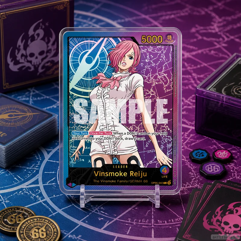 Vinsmoke Reiju OP06-042 en DIY OPCG Collection Cards Self Made Single Card Classic Game Anime Card Gift Toy 5PCS 10PCS Set