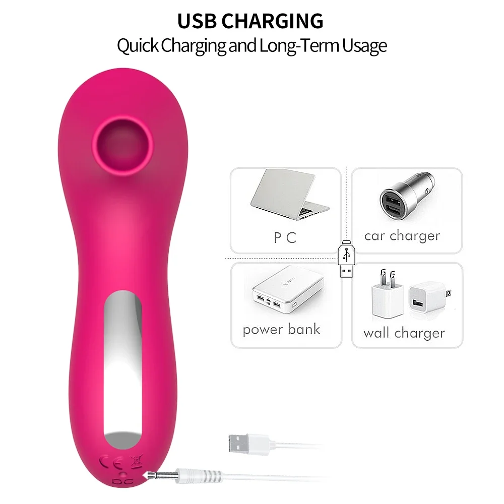 Clit Sucker Vibrator for Women Clitoris Nipple Vacuum Sucking Vibrating Oral Licking Masturbator Vagina Sex Toys for Female