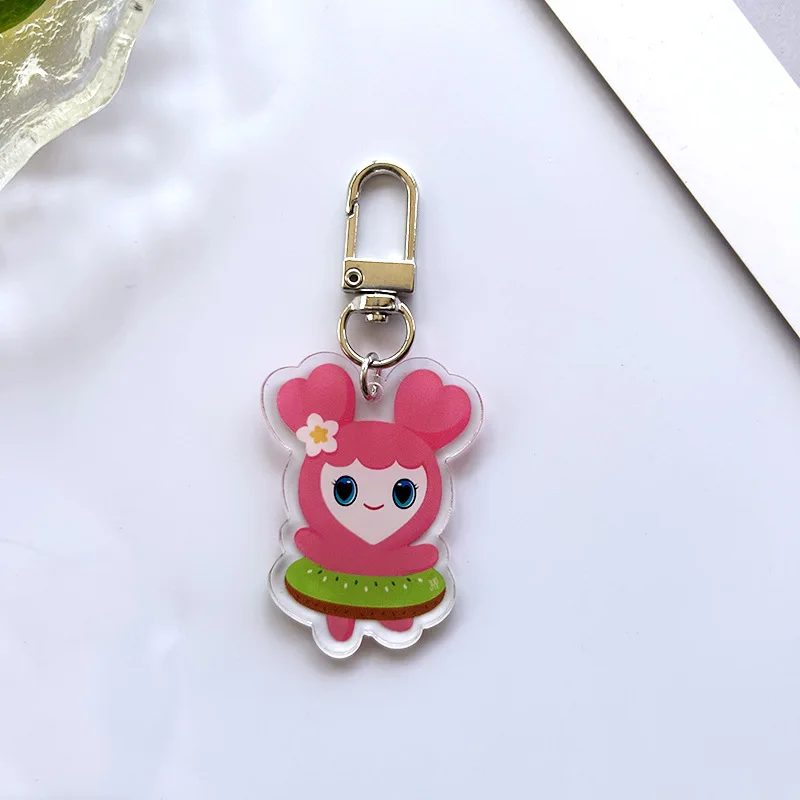 KPOP Keyring TWICE Cartoon Acrylic Keychain Pendant Momo Mina NAYEON Sana JiHyo Bag Accessories Fans Gifts