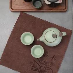 휴대용 주방 티 타올, 관광 호텔 건조 손수건, 흡수성 커피 타올, 주방 쿵푸 티 액세서리