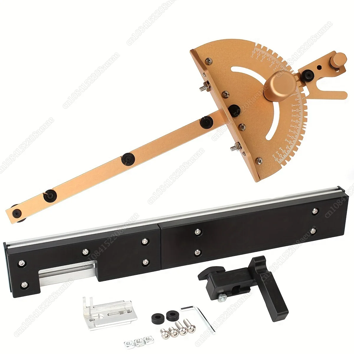 Miter Gauge Aluminum Alloy Handle Benche Table Saw Router Miter Gauge Sawing Assembly Ruler Woodworking Tools Durable