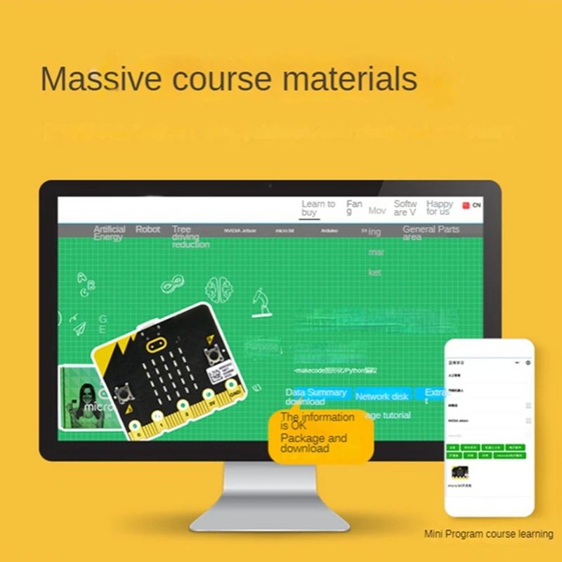 Bbc Microbit V2.0 Motherboard An Introduction to Graphical Programming in Python Programmable Learning DevelopmentBoard A