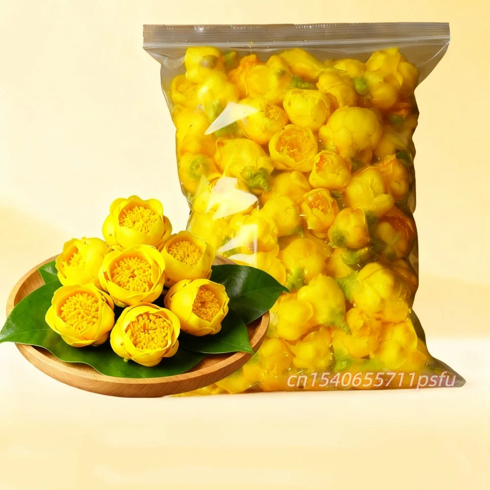 Flores secas de Camelia dorada Natural de primera calidad para hacer jabón, decoración de boda, arte en resina, materiales artesanales para velas DIY de aromaterapia