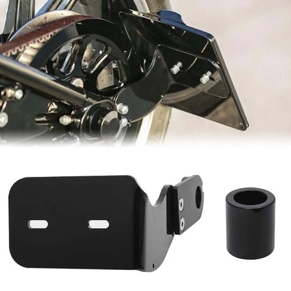 

For Harley Softail Fat Boy Breakout Dyna Street Bob 2018-2023 Motorcycle Black Modified Side Mount License Plate Bracket Holder