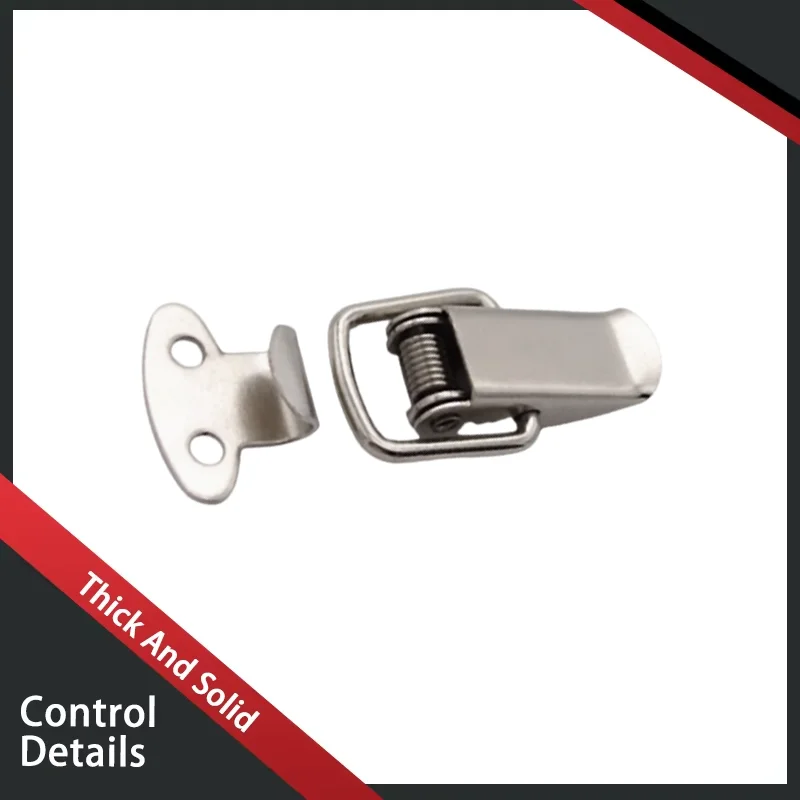 304 الفولاذ المقاوم للصدأ الصناعية الربيع مشبك قفل مكافحة سرقة الأدوات التجارية الصناعية صندوق خشبي مشبك الضوء #2