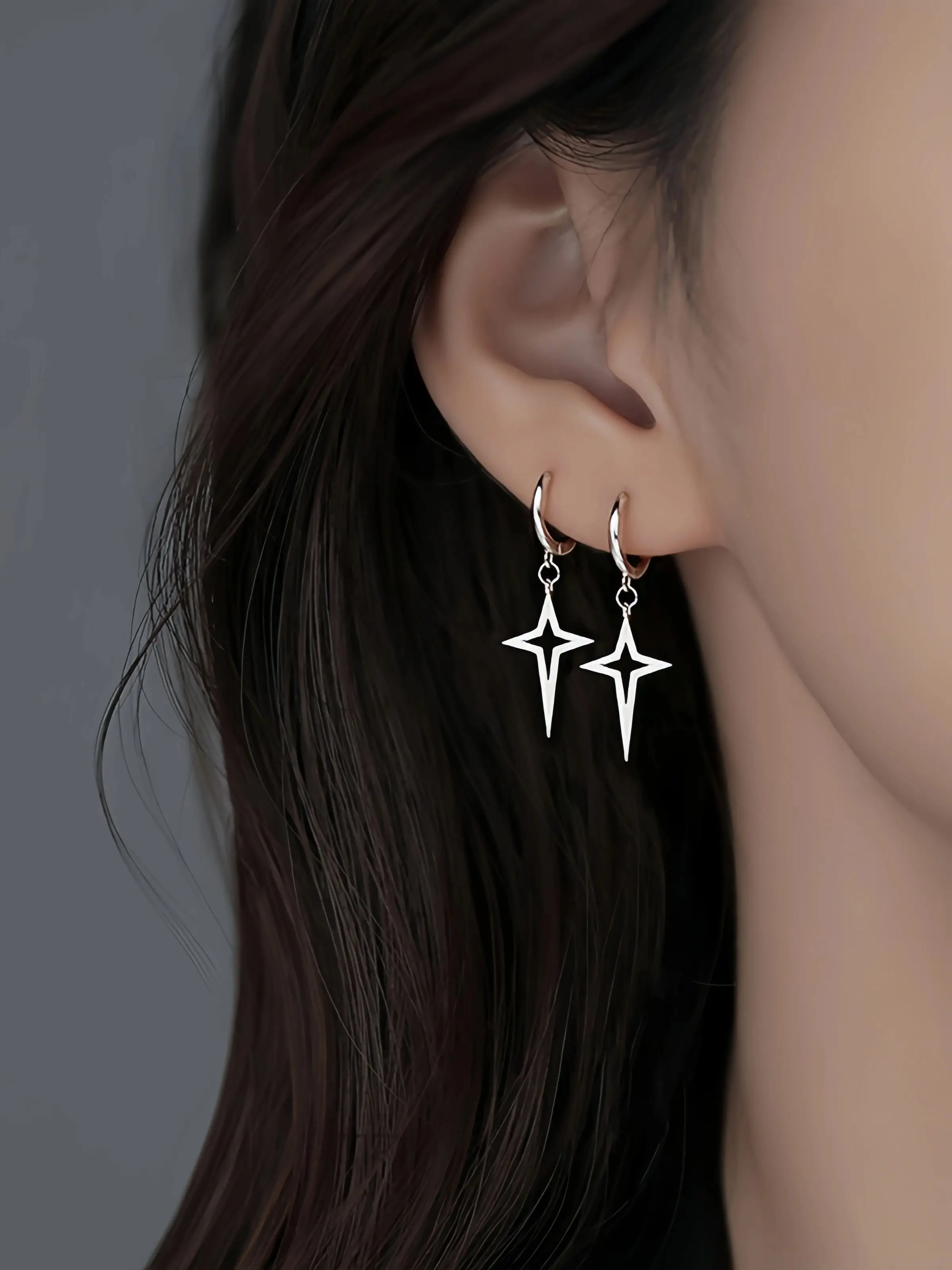 5 paires de boucles d'oreilles longues et romantiques en acier inoxydable, ensemble de boucles d'oreilles pour hommes, femmes et adolescents, bijoux Y2k, accessoires tendance, nouveau