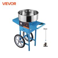 VEVOR Electric Cotton Candy Machine with Cart Commercial Candy Floss Maker with Stainless Steel Bowl Sugar Scoop and Drawer