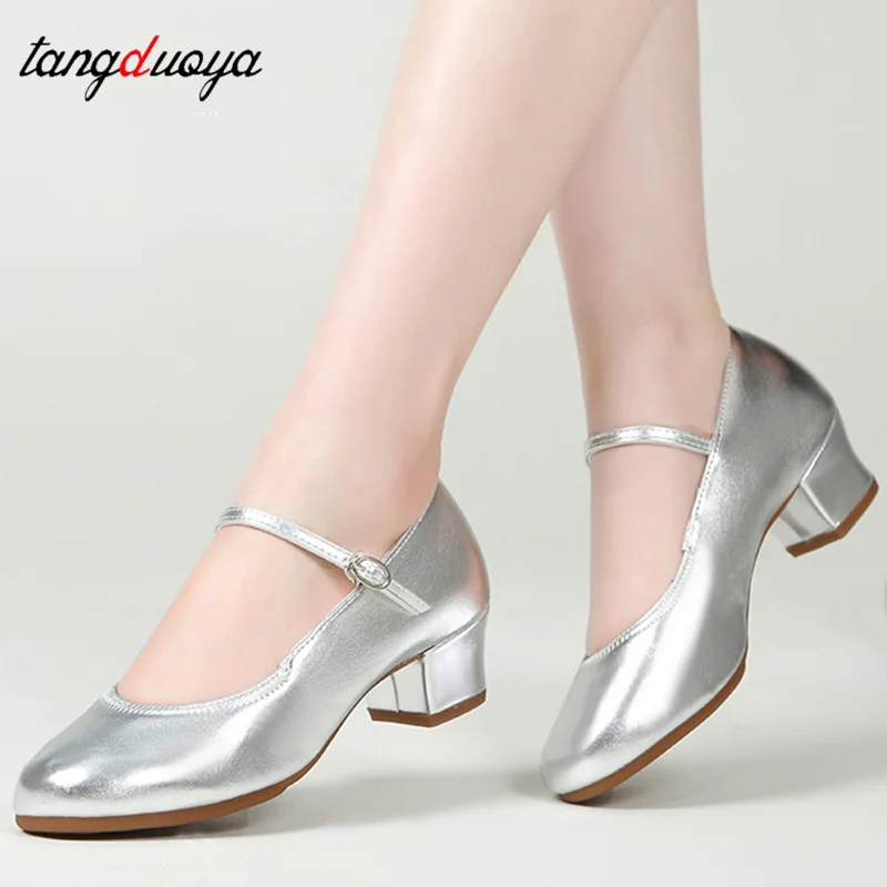 

Women Tango Modern Dance Shoes Girls Salsa Latin Ballroom Dance Shoes Ladies Low Heel Soft Dancing Shoes Comfortable Dance Shoes
