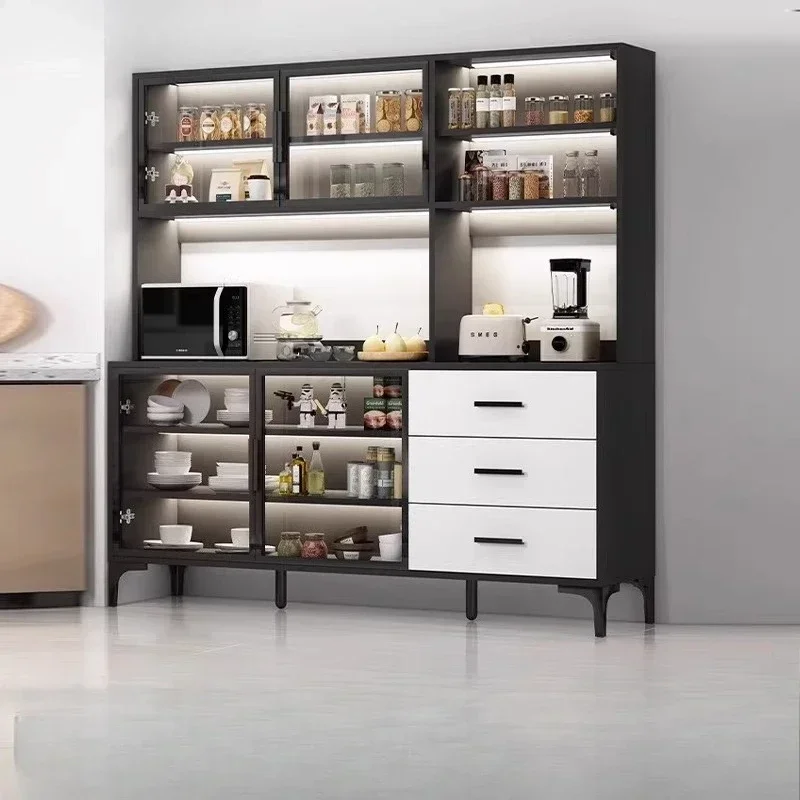Luxury Wine Cabinet Integrated Living Room Dining Side Against Wall Multi Functional Storage Cupboard