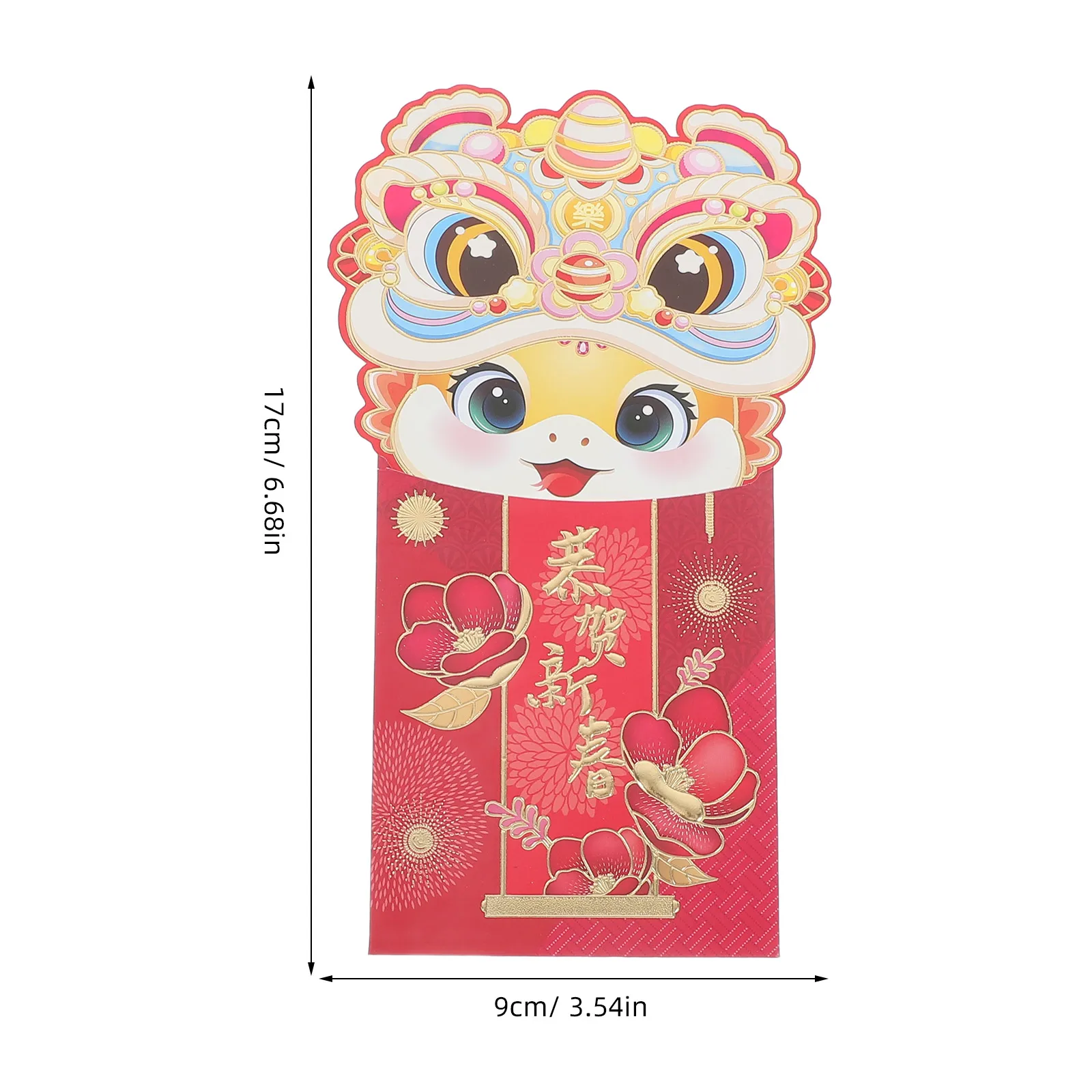 6Pcs Snake Year Red Envelope Money Packet Chinese New Year Lucky Money Red Packets 2025 Spring Festival Hong Bao for Children