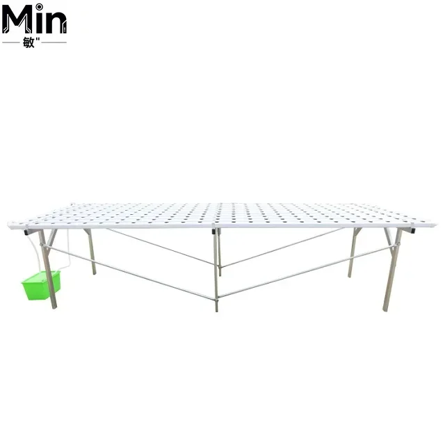 One-sided 6 Pipe NFT Hydroponics System with Stainless Steel Frame for Indoor Home Garden Vegetable Planting