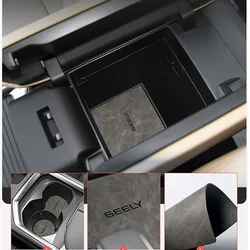 For Geely Okavango L HAOYUE L 2023 2024 Leather Car Interior Door Water Groove Mats Gate Slot Pad Non-slip Cup Mat Cover