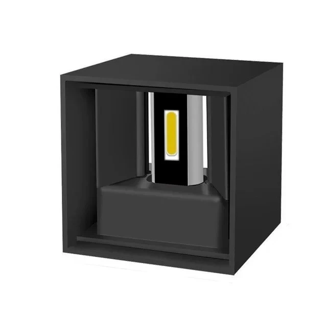 Imagem -05 - Lâmpada de Parede Led Regulável Ip65 Impermeável Interior e Exterior Luz de Parede de Alumínio Cubo Montado Jardim e Varanda 6w 12w