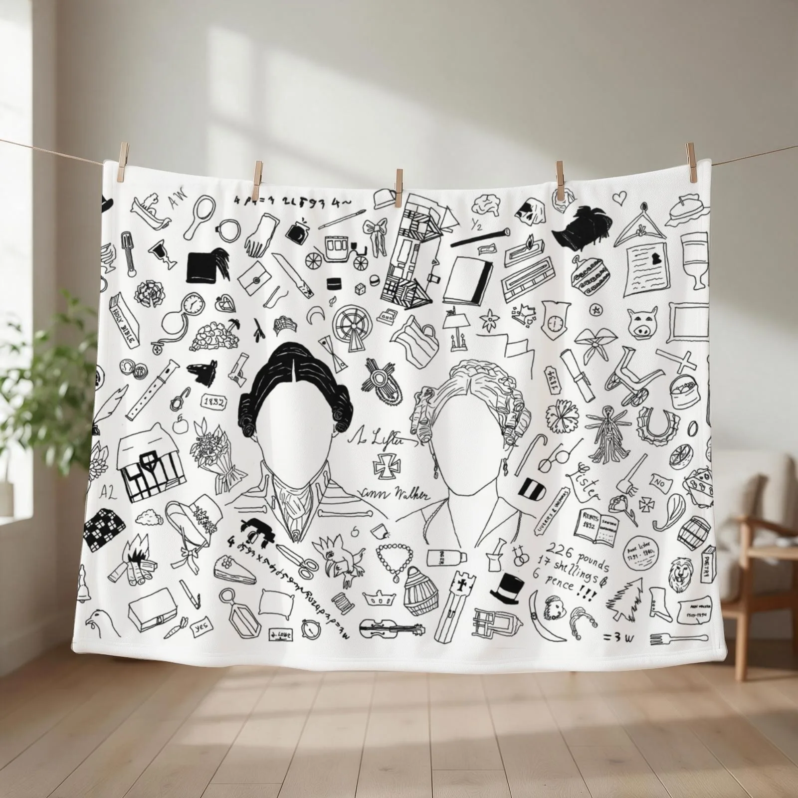 Gentleman Jack Universe t-shirt Throw Blanket couch cozy soft plush fuzzy picnic outdoor blanket