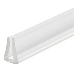 Clear U Channel Edge Trim Rubber Guard Seal Strip Edge Protector Fit for 1-2mm Edge for Car Doors Hatches Lockers Panels Glass