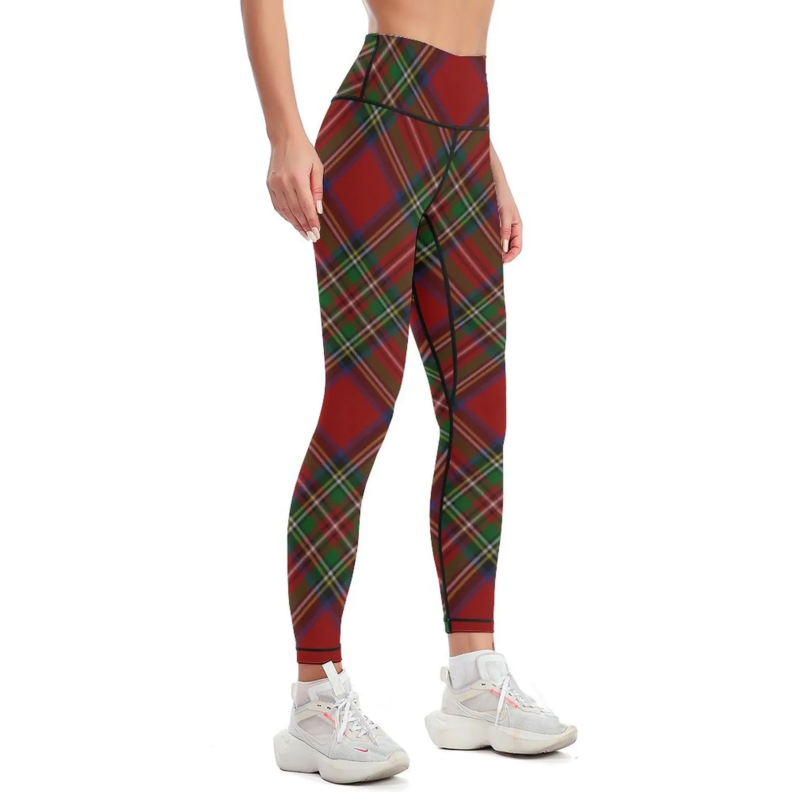 Royal Stewart Tartan Stuart Clan Plaid Tartan Leggings Women's sportswear Clothing fitness Legging sport Womens Leggings