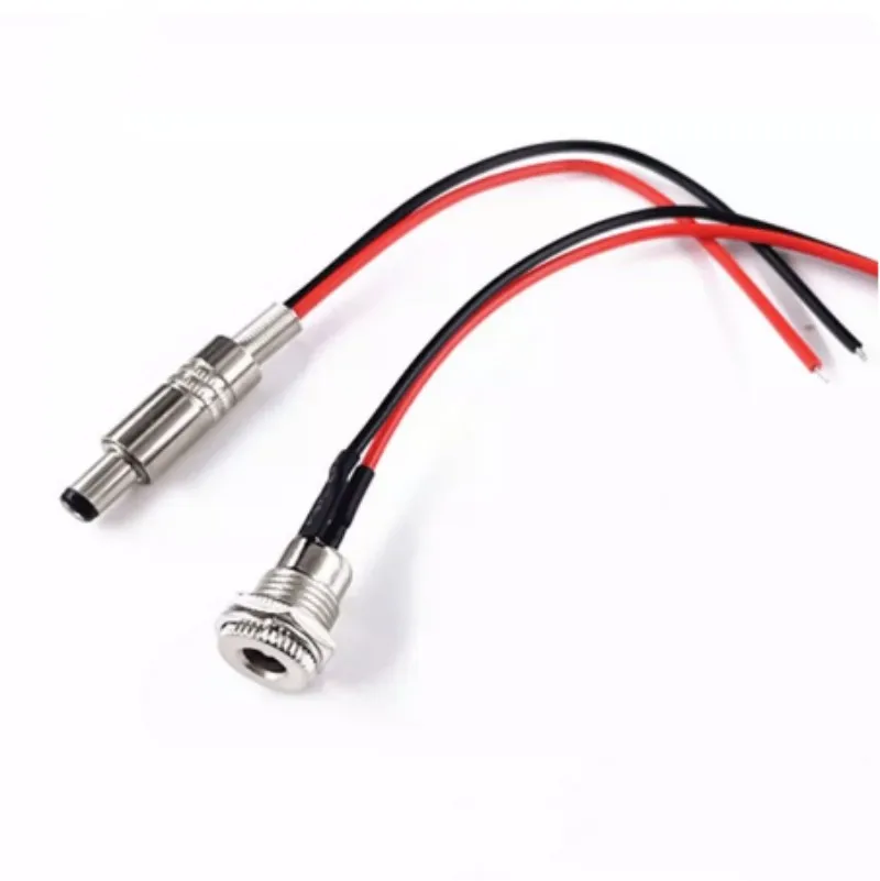 5pcs 5.5x2.1mm 5.5x2.5mm DC099 DC Power Female Jack Connector Adapter With Cable Wire 10cm/20cm