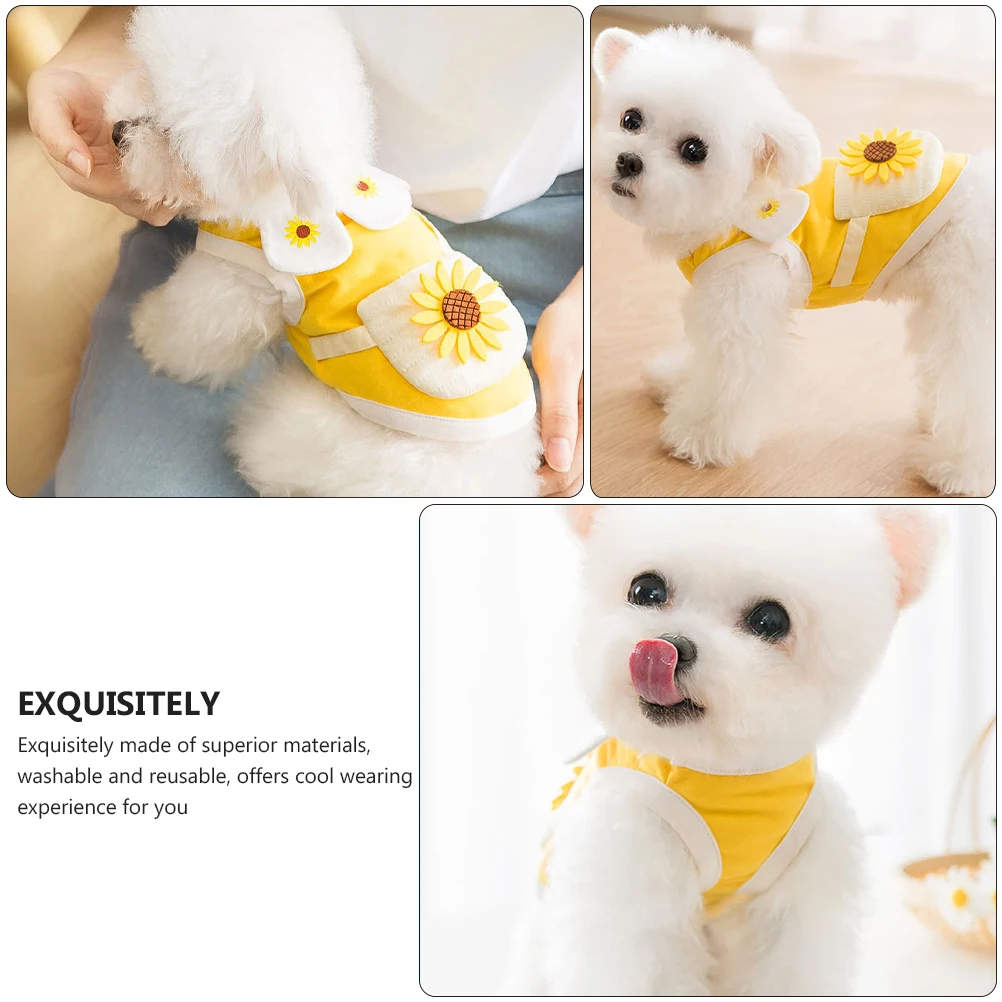 

Pet Vest Shirt Summer Breathable Garment Washable Reusable Cool Stylish Pet Clothes Dog Clothing Apparel