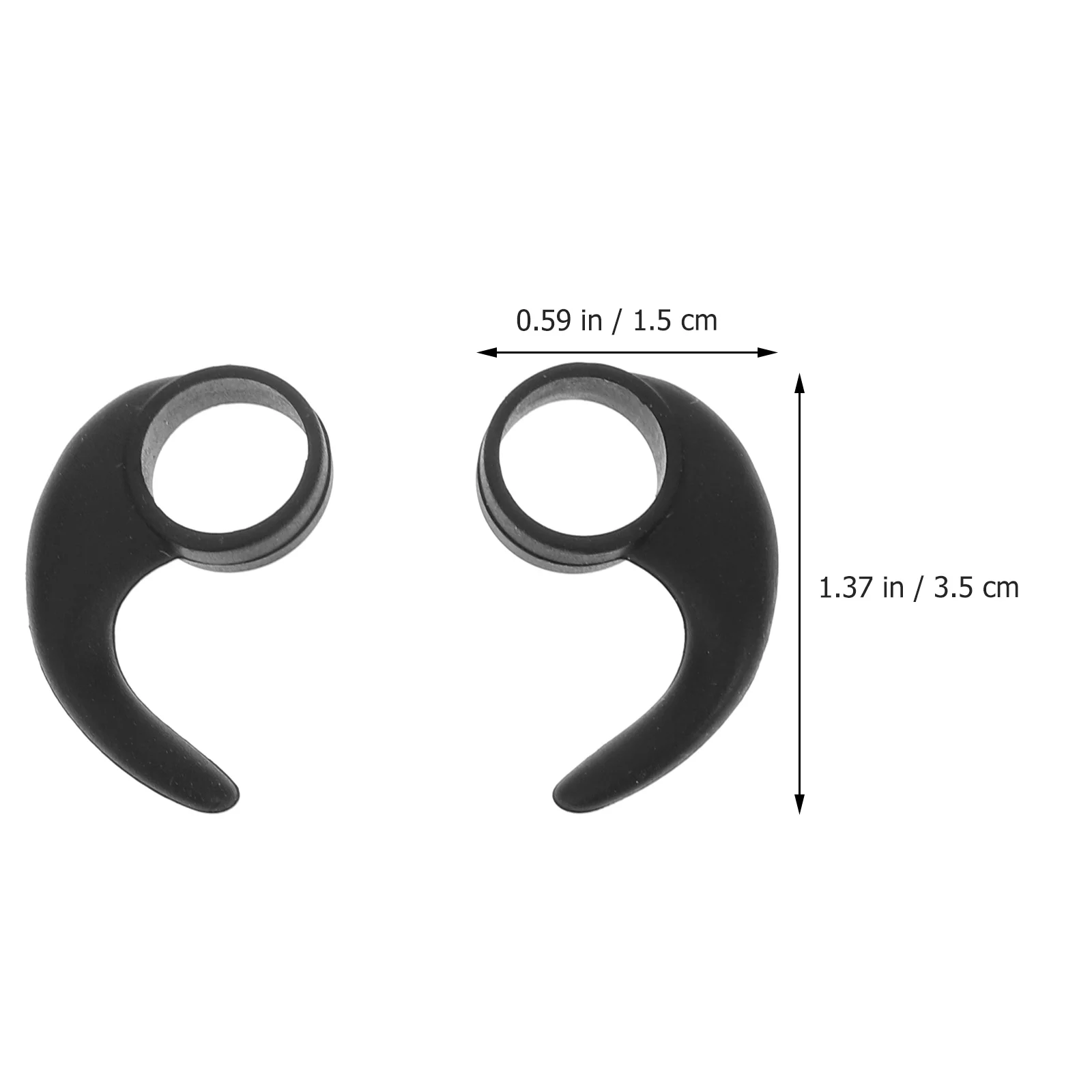 Crochets d'oreille de protection en silicone pour écouteurs, crochet d'oreille, casque supra-auriculaire, non ald, clip pour écouteurs, gel de pton, travail, sport, 6 pièces