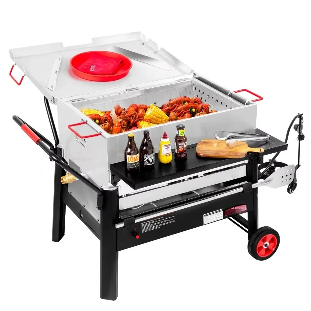 150 QT Crawfish Boiler Outdoor Stove Propane Gas Seafood Cooker