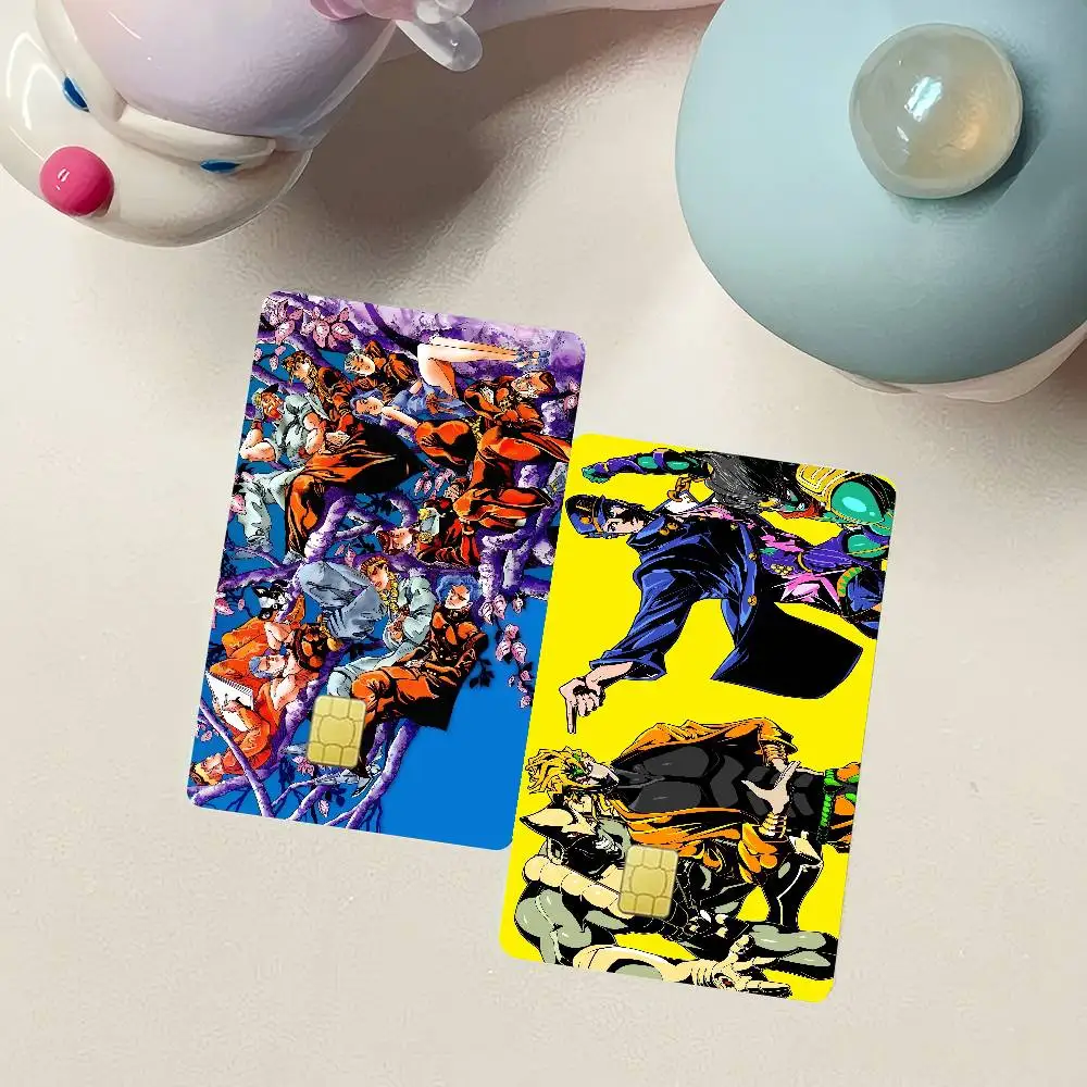 Anime JJ-oJos Bizarre Adventure Berbagai Kartu Kredit Bank Anime Stiker Tiket Bus Dekorasi Keren Stiker Tahan Air Hadiah Mainan