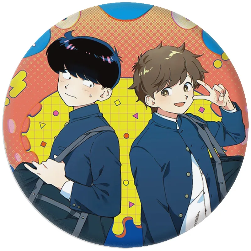  Go for It,Nakamura-kun! BL Anime Tinplate Badg Nakamura Hirose Button Brooch Pins for School Bag Clothes Decor Prop Gift 58mm