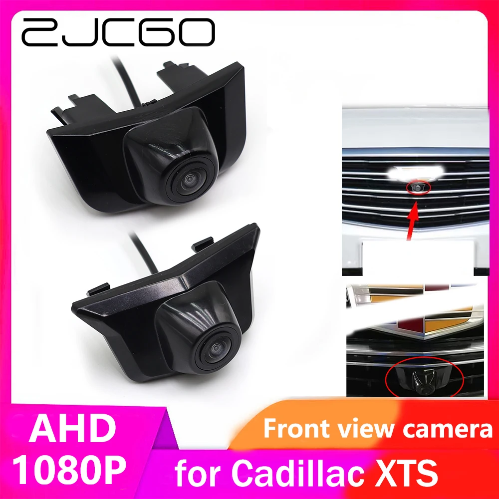 

ZJCGO AHD CVBS 1080P 170° Car LOGO Parking Front View Camera for Cadillac XTS