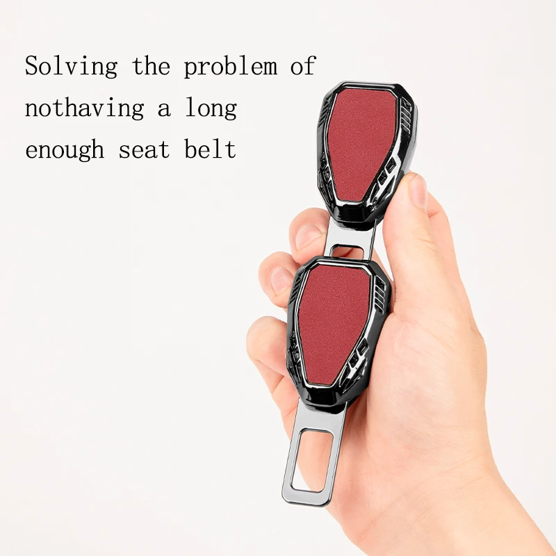 Car Seat Belt Buckle Clip Extender For Chery Jetour X70 X90 Plus Dashing X70S X90S T2 T3 X95 DASHING i-DM Metal Suede Lock Buck