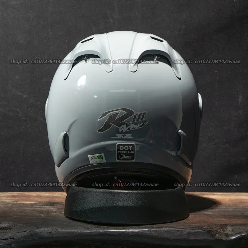 Ram3 Bright Gray Half Helmet Men and Women Motorcycle Off-Road Summer Helmet Downhill Racing Mountain Cross Casco Capacete