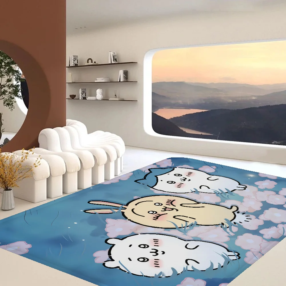 

Cartoon C-Chiikawa Cute Bath Mat Nordic Style Home Doormat Bathroom-Toilet Mats Bedroom Welcome Doormat