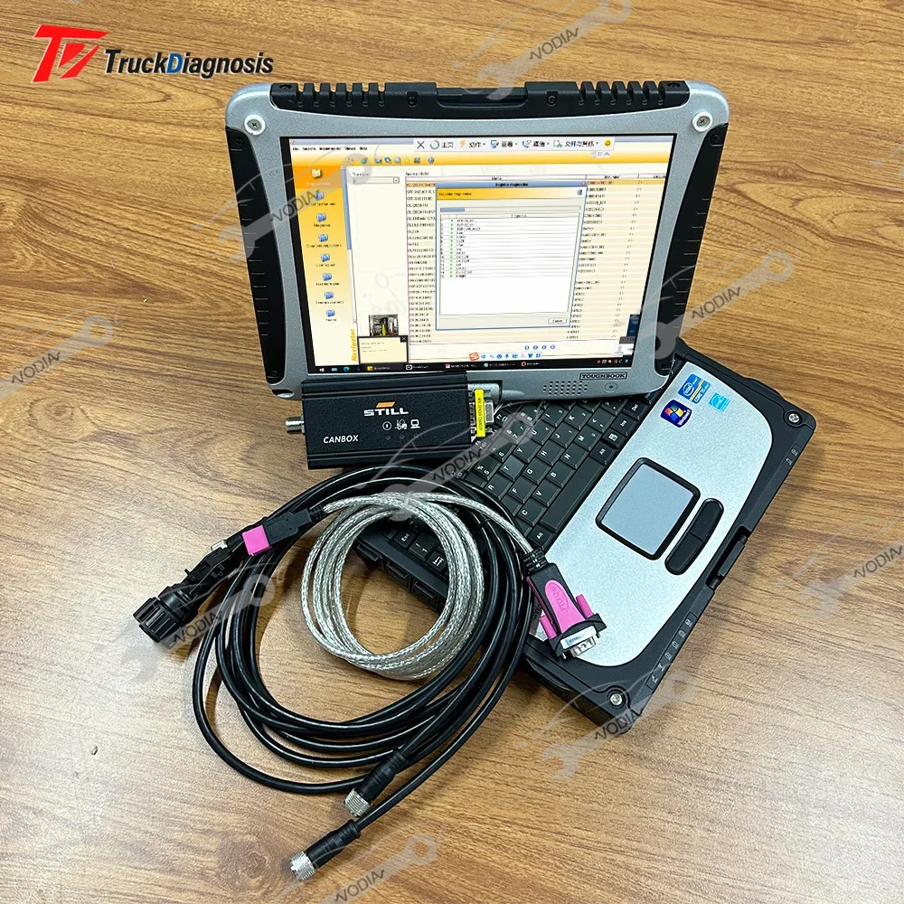 Forklift Diagnostic Kit for Still Diagnostic Scanner 50983605400 Canbox Incado Box Trucks Diagnosis tool and cf19 Laptop