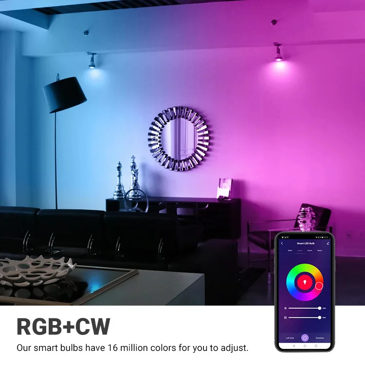 Tuya MR16 5W Smart Homekit WiFi Smart LED Light Bulb 12V RGBCW Dimmable Lamp Siri Voice Control Spotlighting Color Changing