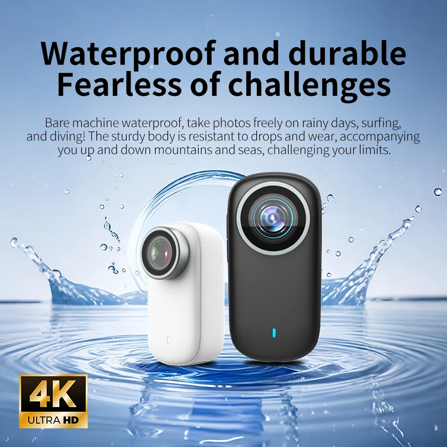 4K Ultra HD Thumb Camera, Magnetic Mount with Rotatable Ball Head, Hands-Free Wearable Action Cam for Vlogging, First-Person POV