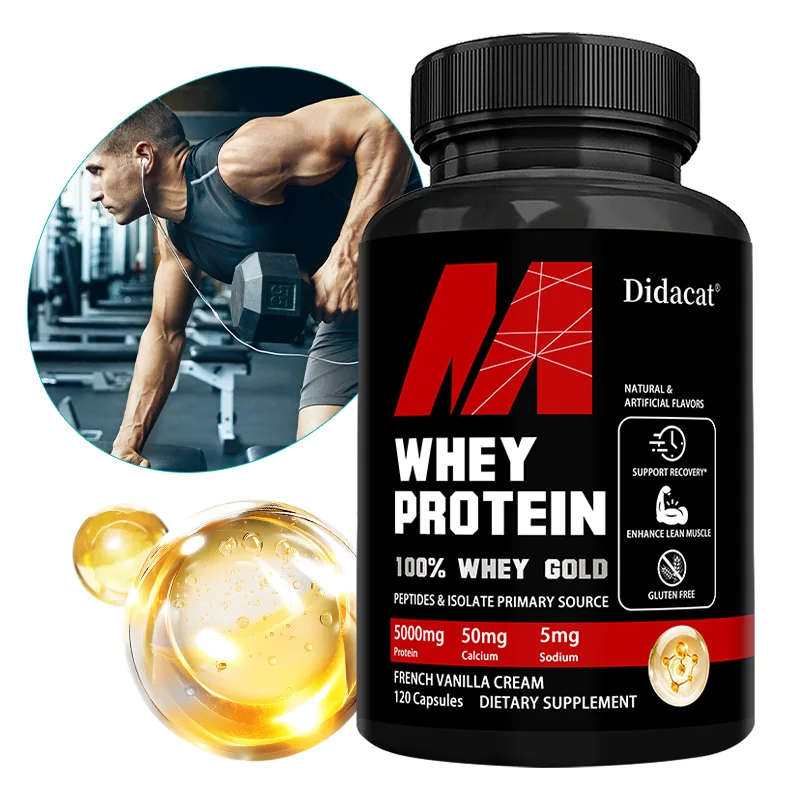 Suplemento de proteínas de suero - Contiene 5000 mg de proteínas - Apoya la recuperación, la salud muscular equilibrada, sin gluten