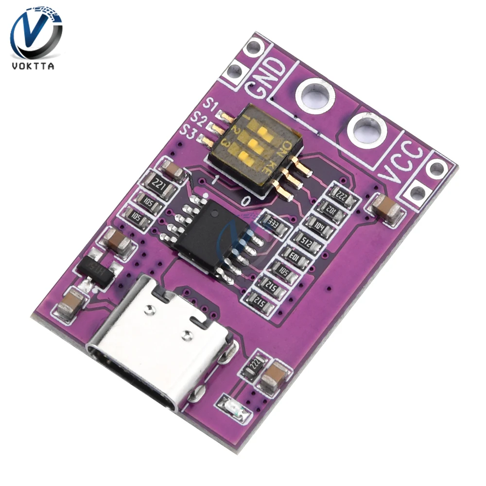 PD/QC/AFC Fast Charging Deception Trigger USB TYPE-C Fast Charger Module Supports Fixed Voltage Output of 5V 9V 12V 15V 20V