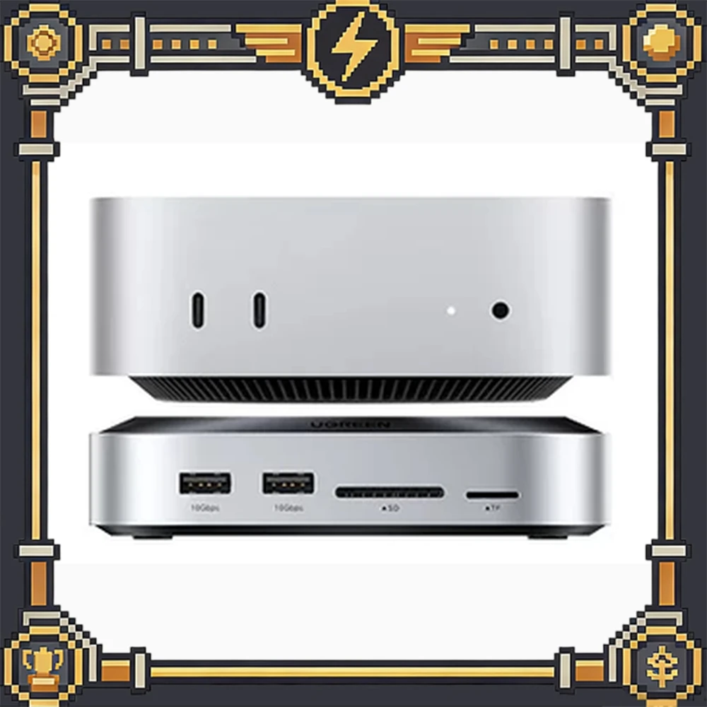 UGREEN 65488 Mac mini M4 Docking Station M.2 NVMe SSD Enclosure 10Gbps 8TB Expansion DisplayPort 1.4 Hub