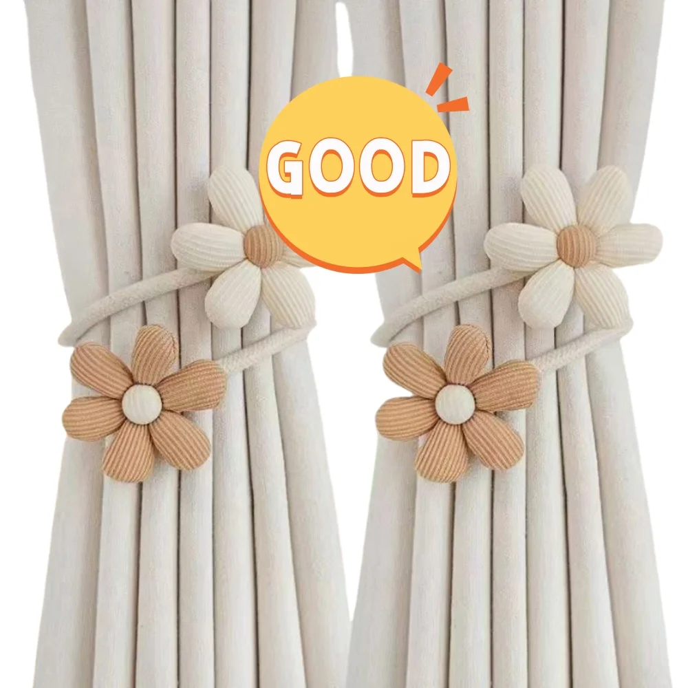 Curtain Straps Bendable Curtain Buckles Useful Accessories Flower Straps Gauze Curtain Items Colorful Supplies Cartoon Home Knot