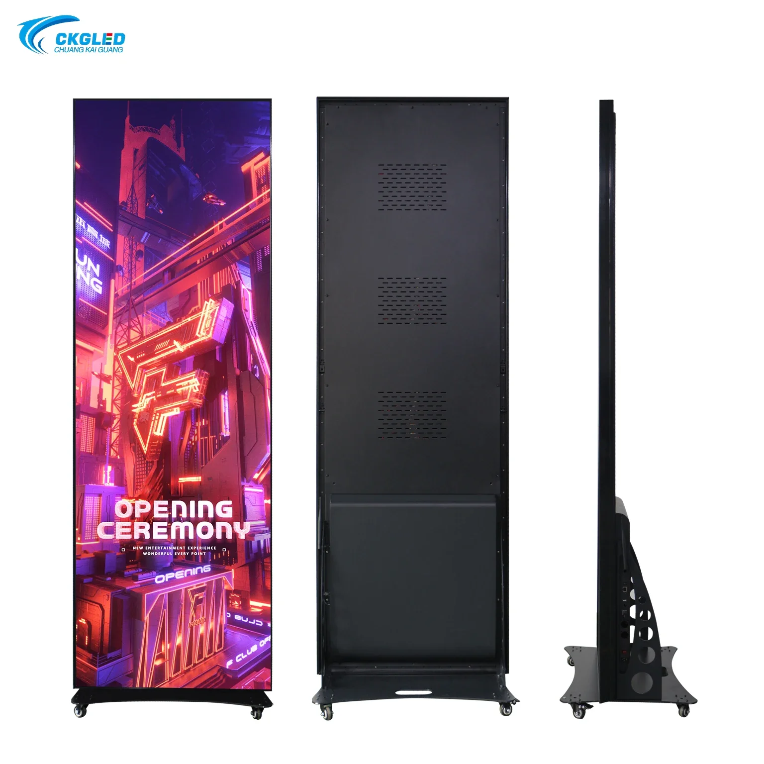 CKGLED Floor Movable P2 P2.5 Led Screen Poster