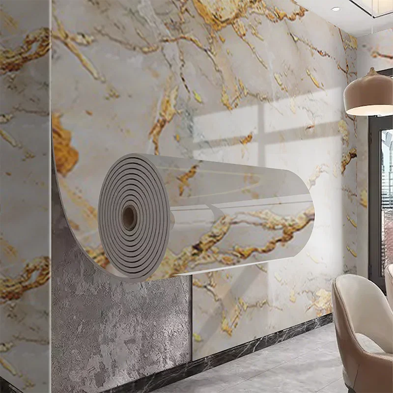 النمط الأوروبي نمط الرخام لوحة الحائط قشر وعصا خلفية ديكور جدار الفن لغرفة المعيشة غرفة نوم ديكور المنزل #4
