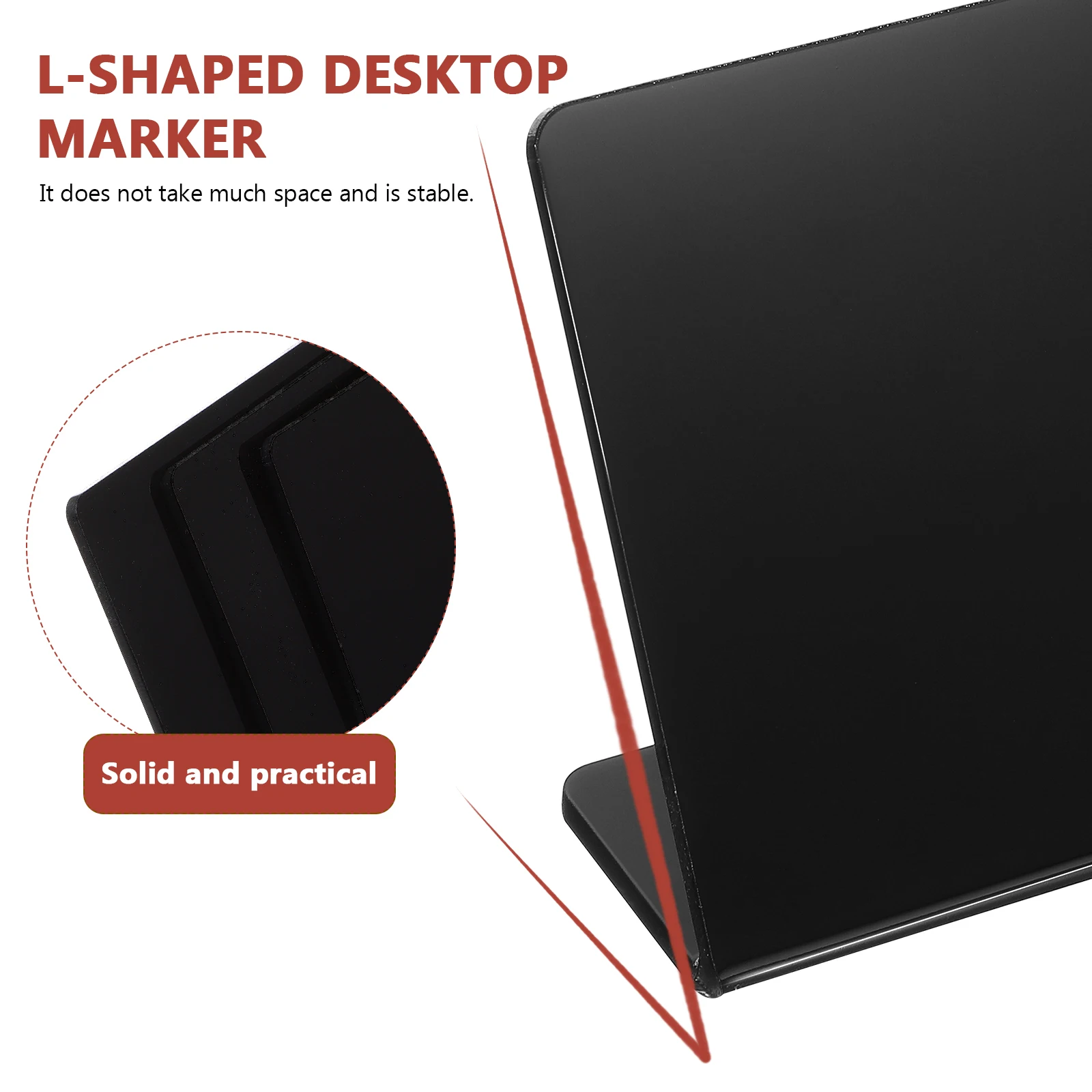 

10 pcs L-Shaped Chalkboard Signs Acrylic Table Number Boards Reusable Wedding Buffet Food Labels Small Party Marker Stand