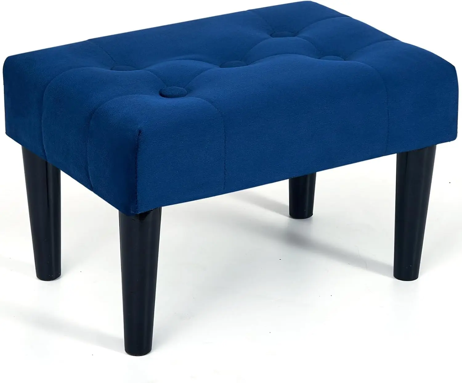 Foot Stools Ottoman, Velvet Small Foot Stool with Legs, Rectangle Small Ottoman Foot Rest , Footstools and Ottomans Small